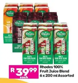 Game RHODES 100% FRUIT JUICE BLEND offer