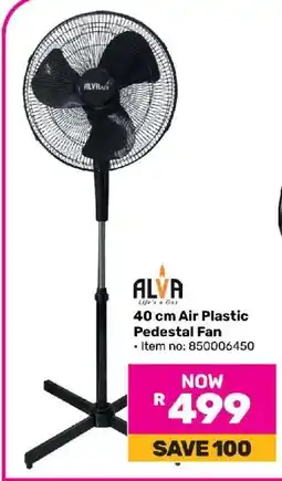 Game ALVA 40 cm Air Plastic Pedestal Fan offer