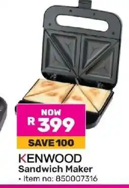 Game Kenwood Sandwich Maker offer