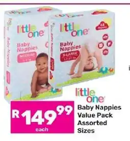 Game Little One Baby Nappies Value Pack Assorted Sizes offer