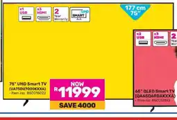 Game 75 UHD Smart TV (UA75UD7000KXXA) offer