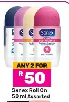 Game Sanex Roll-On 50 ml Assorted offer
