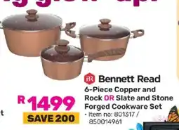 Game Bennett Read 6-Piece Copper and Rock OR Slate and Stone Forged Cookware Set offer