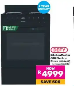Game Defy Kitchenmaster 600 Electric Stove DSS612 offer