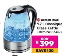 Game Bennett Read 1.7 L Classique Glass Kettle offer
