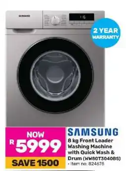 Game Samsung 8 kg Front Loader Washing Machine offer