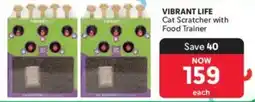 Makro VIBRANT LIFE Cat Scratcher with Food Trainer offer