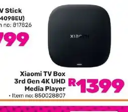 Game Xiaomi TV Box 3rd Gen 4K UHD Media Player offer