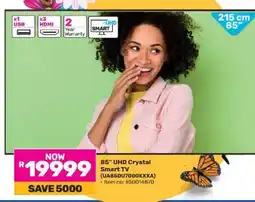 Game 85” UHD Crystal Smart TV offer