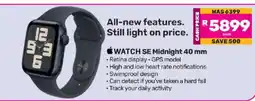 Game Apple Watch SE Midnight 40 mm offer