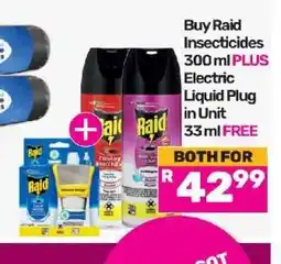 Game Raid Insecticides 300 ml PLUS Electric Liquid Plug in Unit 33 ml offer