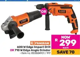 Game FRAGRAM 600 W Edge Impact Drill OR 710 W Edge Angle Grinder offer