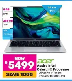 Game Acer Aspire Intel Celeron Processor offer
