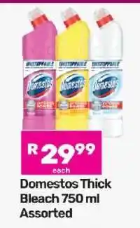 Game Domestos Thick Bleach 750 ml Assorted offer