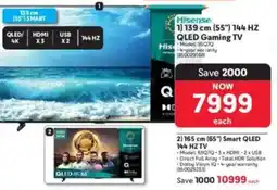 Makro Hisense 139cm 55" 144 HZ QLED Gaming TV offer