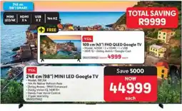 Makro TCL 248cm 98" Mini LED Google TV offer