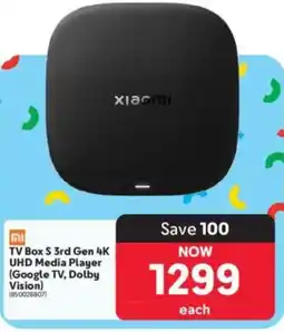 Makro Xiaomi TV Box S 3rd Gen 4K UHD Media Player offer