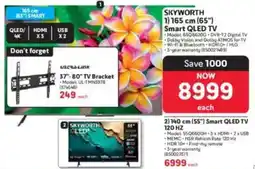 Makro SKYWORTH 165cm 65" Smart QLED TV offer