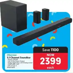 Makro Hisense 5.1 Channel Soundbar offer