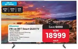 Makro Hisense 216cm 85" Smart QLED TV offer