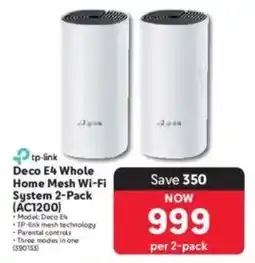 Makro Tp-link Deco E4 Whole Home Mesh Wi-Fi System offer