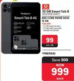 Makro Vodacom Smart Tab 8 32GB 4G offer