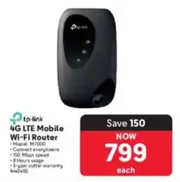 Makro Tp-link 4G LTE Mobile Wi-Fi Router offer