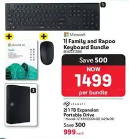 Makro Microsoft Family and Rapoo Keyboard Bundle offer