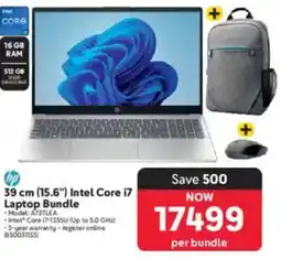Makro HP 39cm 15.6" Intel Core i7 Laptop Bundle offer