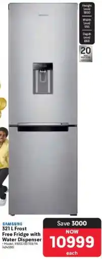 Makro SAMSUNG Frost Free Fridge with Water Dispenser offer