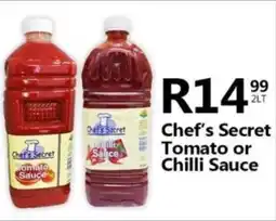 Take 'n Pay Chef's Secret Tomato or Chilli Sauce offer