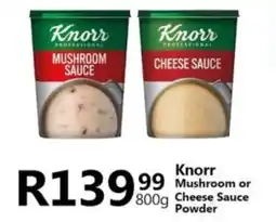 Take 'n Pay Knorr Mushroom or Cheese Sauce Powder offer