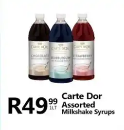Take 'n Pay Carte Dor Assorted Milkshake Syrups offer