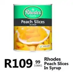 Take 'n Pay Rhodes Peach Slices In Syrup offer