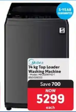 Makro Midea Top Loader Washing Machine offer