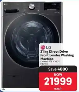 Makro LG Direct Drive Front Loader Washing Machine offer