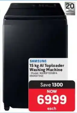 Makro SAMSUNG AI Toploader Washing Machine offer