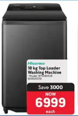 Makro Hisense Top Loader Washing Machine offer