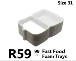 Take 'n Pay Fast Food Foam Trays offer