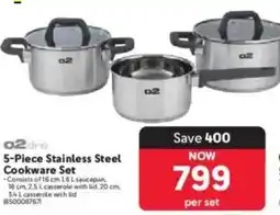 Makro O2dine Stainless Steel Cookware Set offer