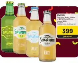 Makro SAVANNA Dry, Light, Angry Lemon or 0.0% Alcohol Free Lemon NRBs offer