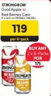 Makro STRONGBOW Gold Apple or Red Berries Cans offer