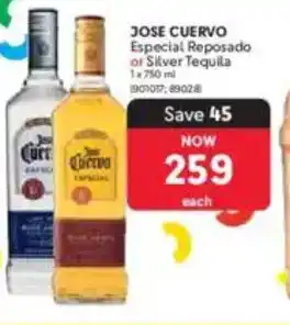 Makro JOSE CUERVO Especial Reposado or Silver Tequila offer