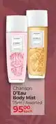 Dis-Chem Chanson D'Eau Body Mist Assorted-75ml Each offer