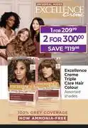 Dis-Chem L'Oreal Excellence Creme Triple Care Hair Colour Assorted Shades-For 1 offer