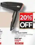 Dis-Chem Reflections Travel Hair Dryer 1400W (447938) offer