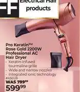 Dis-Chem Wahl Pro Keratin Rose Gold 2200W Professional AC Hair Dryer (456128) offer