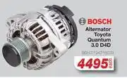 AutoZone Bosch Alternator Toyota Quantum 3.0 D4D BSH.0124315033-Each offer