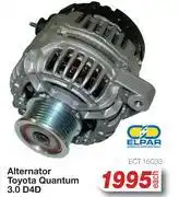 AutoZone Elpar Alternator Toyota Quantum 3.0 D4D ECT.15033-Each offer