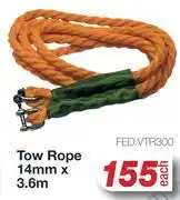 AutoZone Tow Rope 14mm x 3.6m FED.VTR300 offer